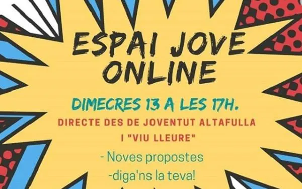 El PIJ d’Altafulla escalfa motors i prepara el seu retorn amb activitats i tallers virtuals