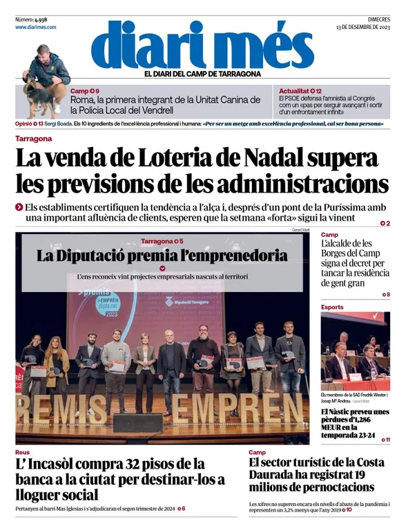 Cop d'ull als diaris d'aquest dimecres 13 de desembre