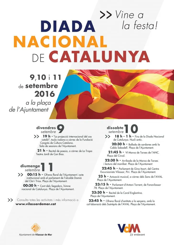 Cartell Diada 11 setembre 2016