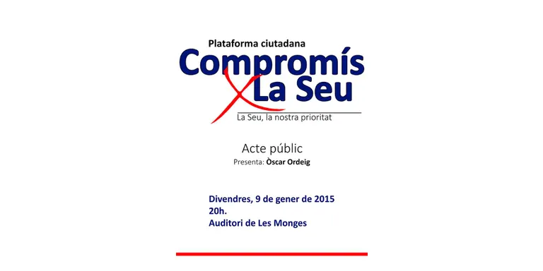 Presentació de la plataforma ciutadana Compromís x La Seu
