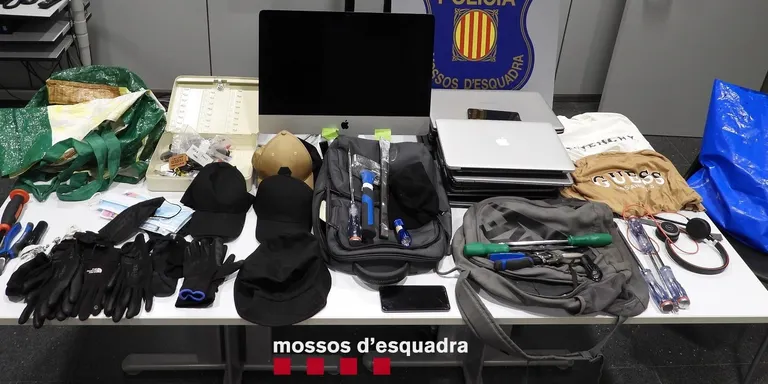Desarticulada l'organització criminal especialitzada a sostreure material informàtic en empreses d'arreu de Catalunya, entre elles una de Torrefarrera