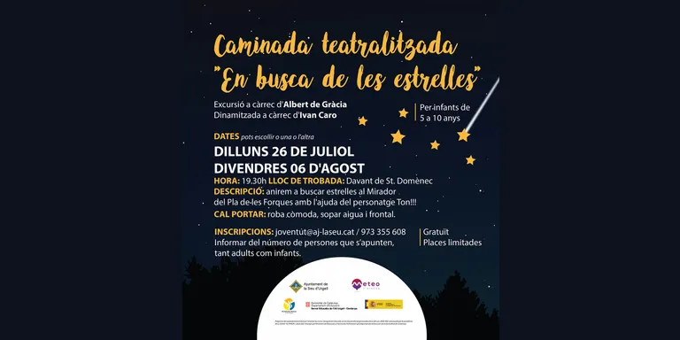 Caminada nocturna per a infants a la Seu per descobrir la natura i l'astronomia