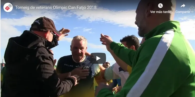 Futbol i solidaritat en un torneig de veterans de l'Olímpic perfecte