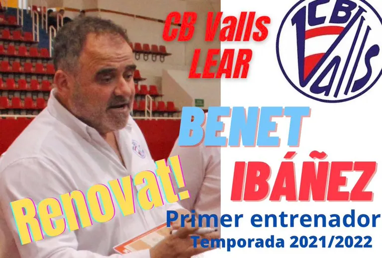 Benet Ibáñez continuarà a la banqueta del CB Valls Lear