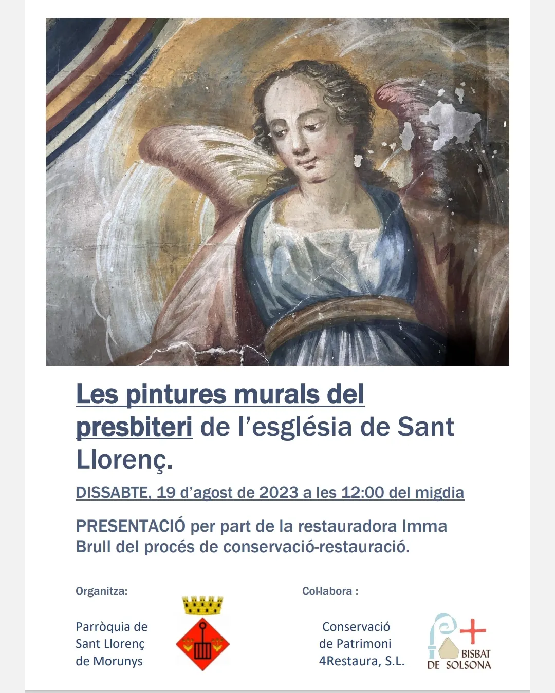 <strong>Sant Llorenç presenta al públic les pintures murals barroques restaurades de la zona del presbiteri</strong>