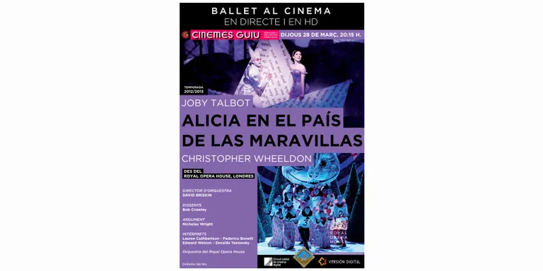 Nova projecció de dansa en viu amb 'Alícia al país de les meravelles'
