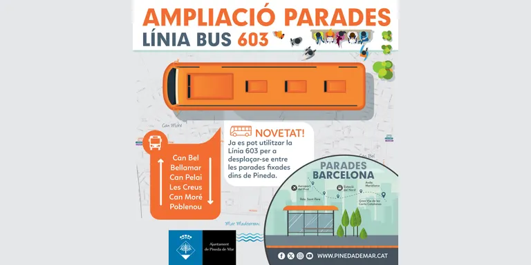 El Bus urbà té noves connexions amb can Bel, Bellamar, can Pelai i el CAP