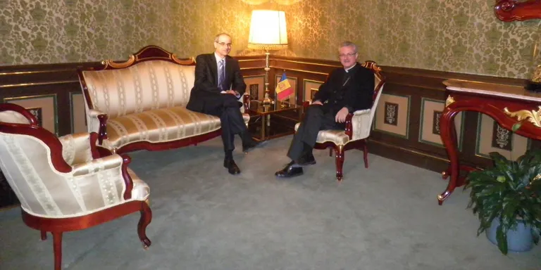 Reunió entre Joan-Enric Vives i Antoni Martí a la Seu