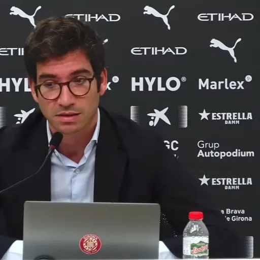 Roda de Premsa valoració de mercat del Girona FC del director general Ignasi Mas-Bagà.