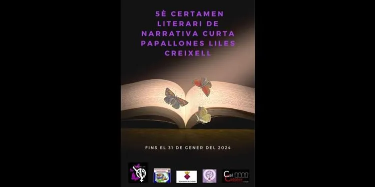 Es convoca la 5a edició del Certamen Literari de Narrativa Curta 'Papallones Liles' de Creixell