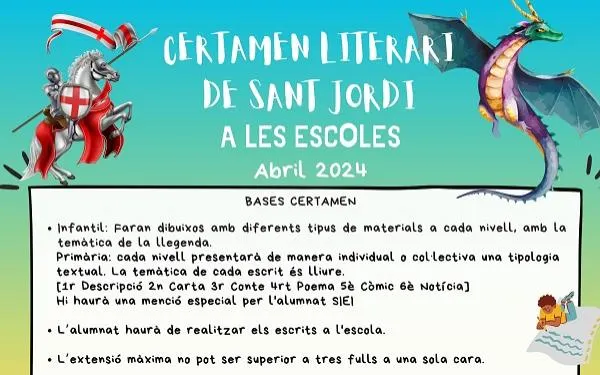 En marxa el certamen literari de Sant Jordi a les escoles d'Altafulla