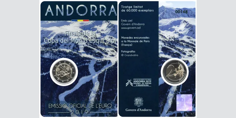 El Govern d'Andorra emet una moneda commemorativa de les Finals de la Copa del Món d’esquí alpí