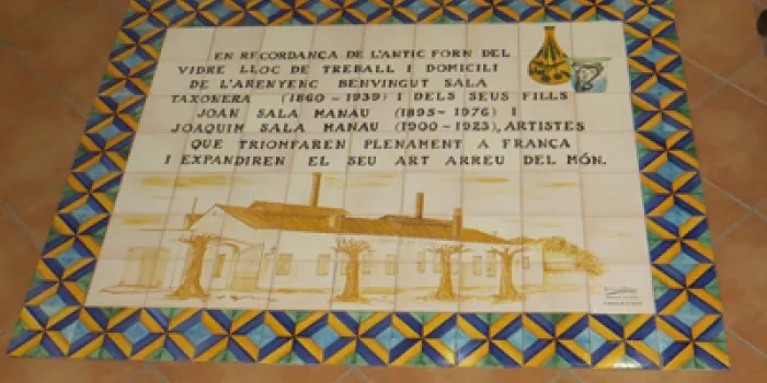 Diumenge s’inaugura una ceràmica en homenatge la família Sala i a la fàbrica “El forn del Vidre"