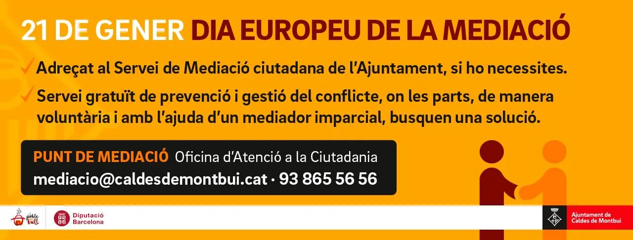 L’Ajuntament commemora el Dia Europeu de la Mediació