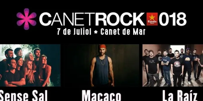 Sense Sal, Macaco i La Raíz són els tres primers grups confirmats del Canet Rock 2018