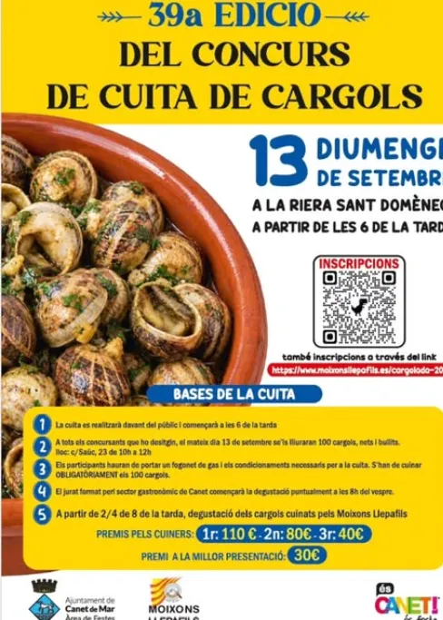 El Concurs de Cuita de cargols arriba a la seva 39a edició