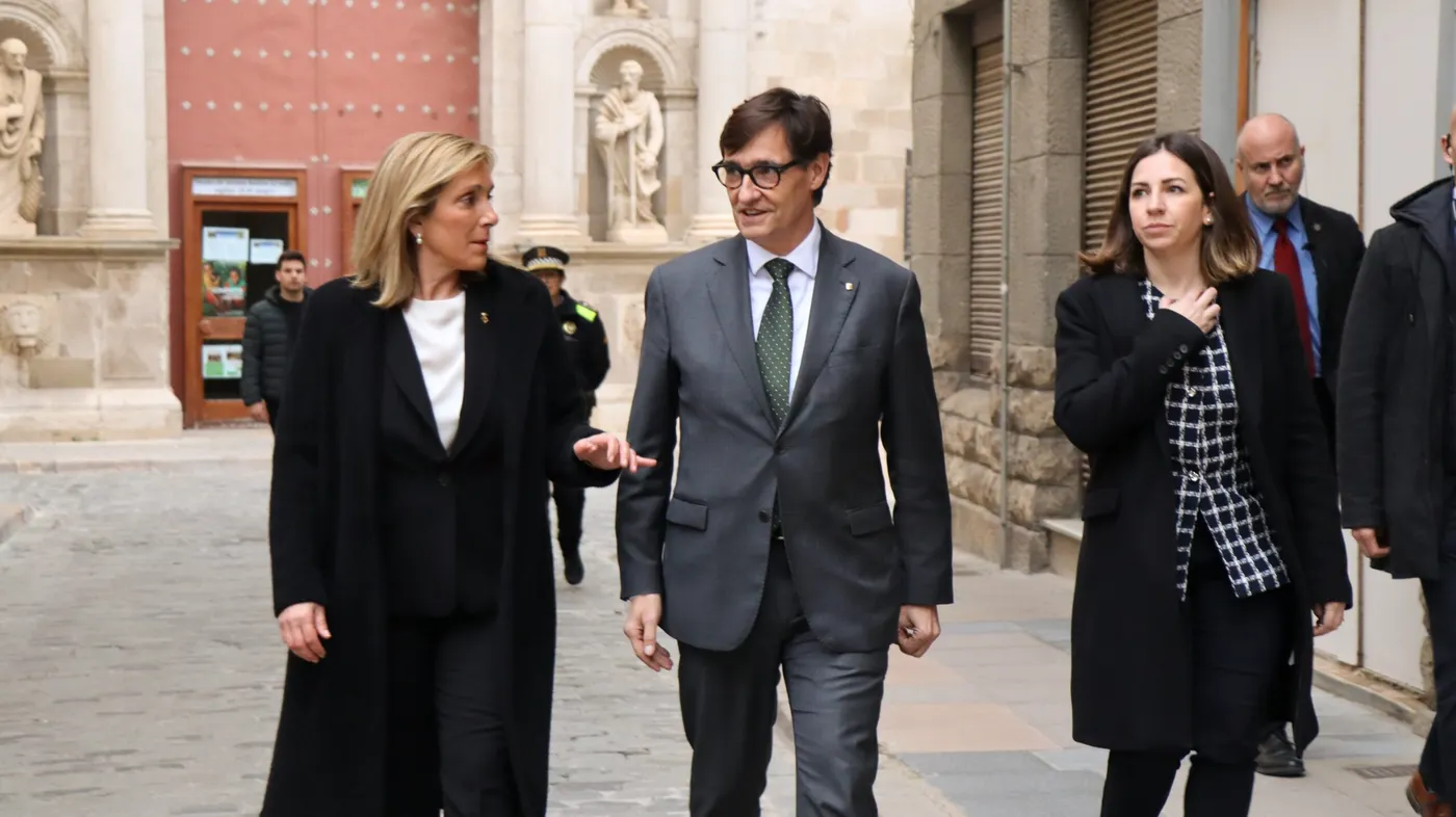 Visita institucional de Salvador Illa a Valls