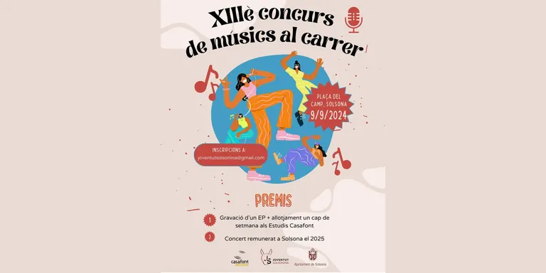 Joventut Solsonina obre les inscripcions al tretzè Concurs de músics al carrer