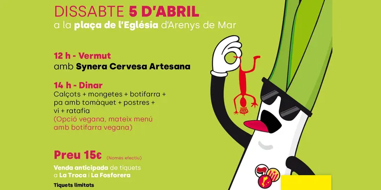 La CUP celebra la tradicional calçotada aquest dissabte 5 d'abril