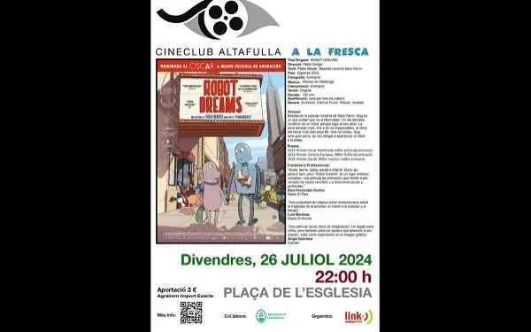 Una candidata als Oscar d'enguany, aquest divendres a Altafulla