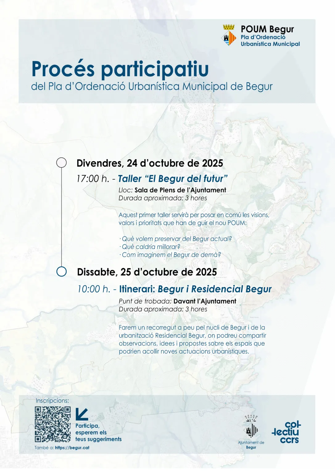 Begur activa un procés participatiu per definir el futur urbanístic del municipi