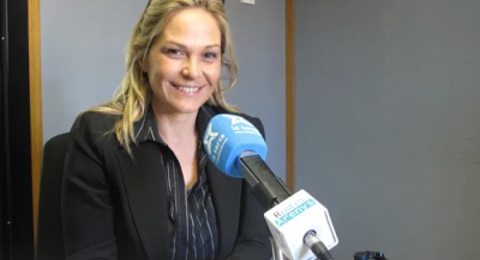Belen Quintero als estudis de RÃ dio Areny aquest matÃ