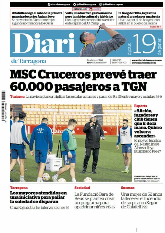 Consulta les portades dels diaris d'aquest 19 de gener