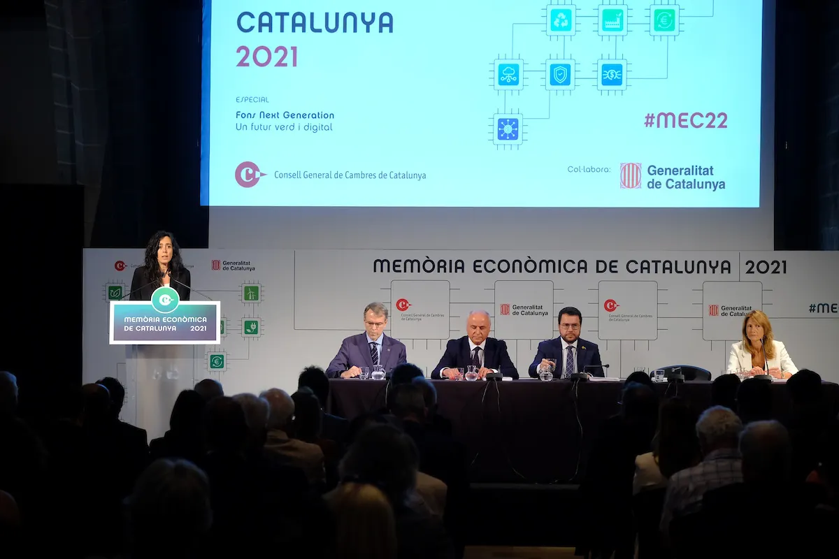 La Cambra Valls assisteix a la presentació de la Memòria Econòmica de Catalunya 2021