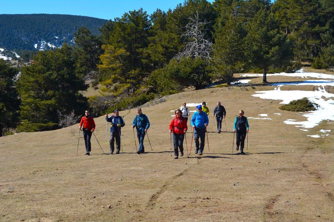Marxa nòrdica a la vall de Siarb (Foto: AE Nordic Walking-Nòrdic Esport)