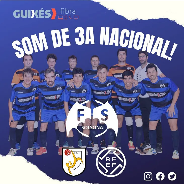 <strong>El primer equip del Futbol Sala Solsona tornarà a Tercera Nacional</strong>