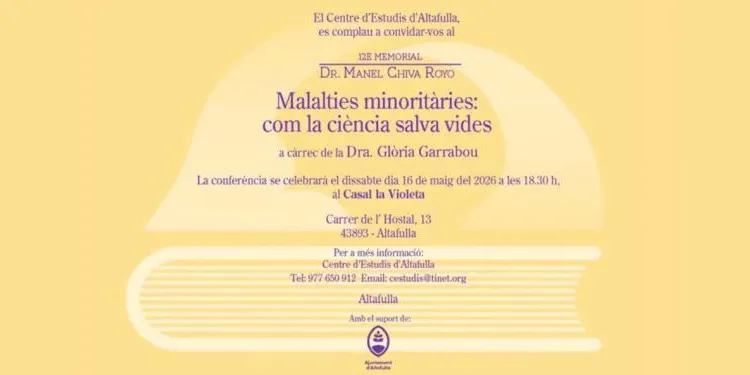 El paper de la ciència en la lluita contra les malalties minoritàries protagonitza el 12è Memorial Dr. Manel Chiva Royo a Altafulla