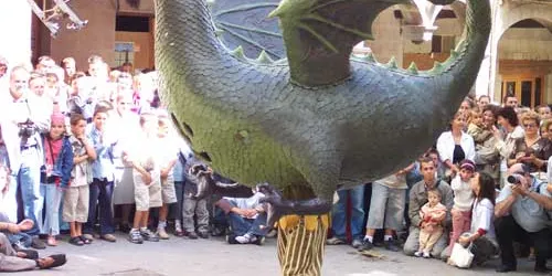El drac de la Festa Major es traslladarà al Centre de Restauració de Bens Mobles de Catalunya passat festes