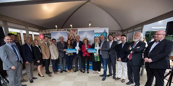 L’alcalde d’Altafulla, Fèlix Alonso, dóna suport a Tarragona 2017 en l'acte institucional del Barcelona Open Banc Sabadell