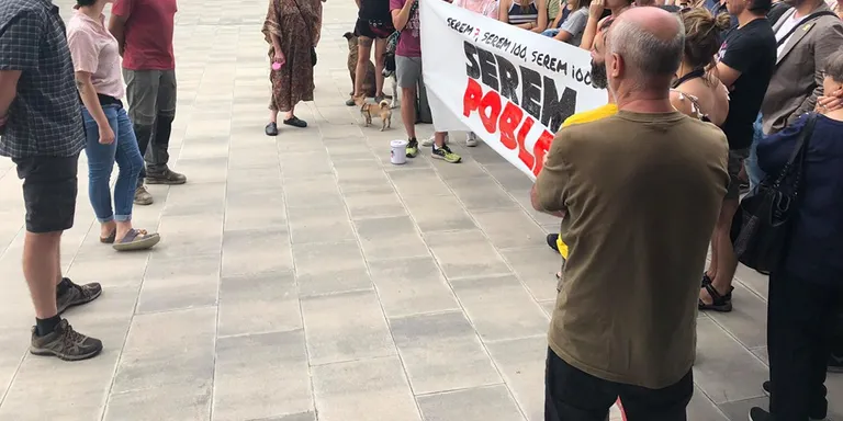 Protesta a la Seu per la detenció de cinc activistes amb relació a la vaga del 21-F