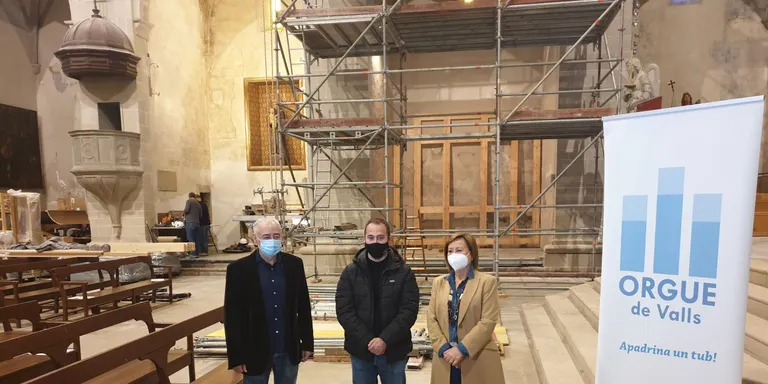 Avancen els treballs del nou orgue de Valls