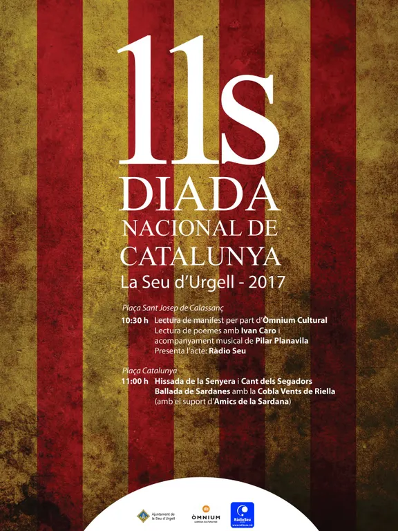 La Seu d’Urgell commemora la Diada Nacional de Catalunya