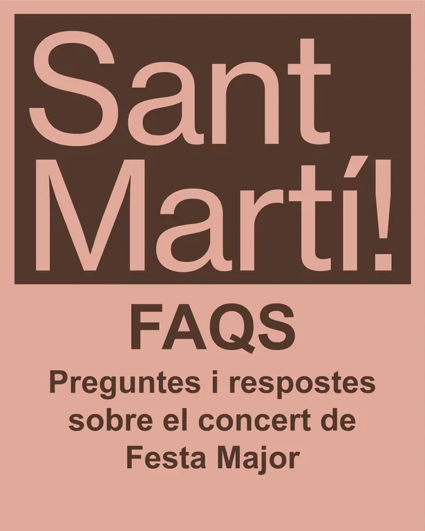 Tens algun dubte sobre les mesures per accedir al concert de Festa Major?