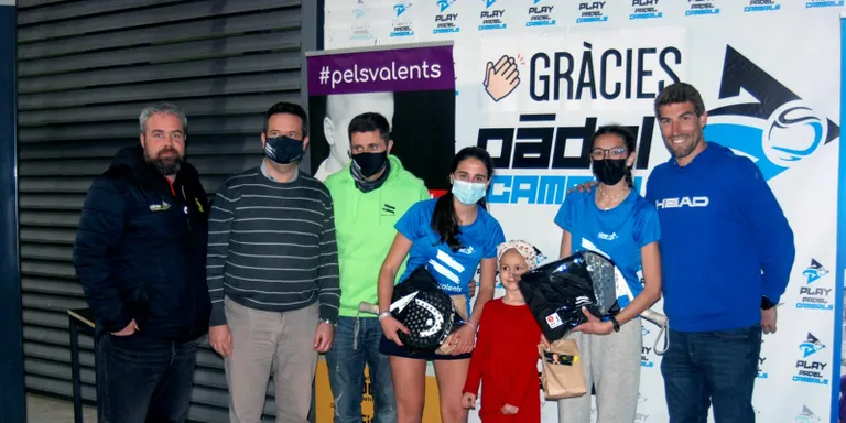 El Pàdel Cambrils recapta més de 6.000 euros a favor de la campanya Cambrils pels Valents