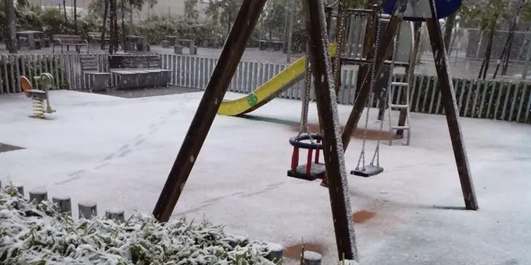 Nevada 2015 Rubí: Plaça de la Sardana