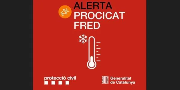 Activada l'alerta per fred molt intens des d’aquest dilluns i durant els pròxims tres dies