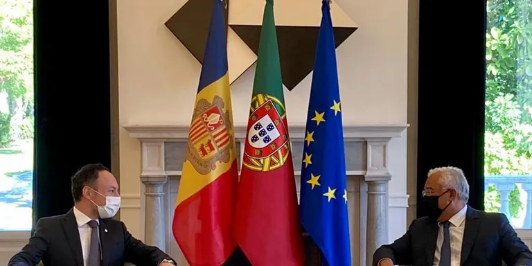 Xavier Espot es reuneix amb el primer ministre de Portugal per compartir informació sobre la resposta a la crisi del coronavirus