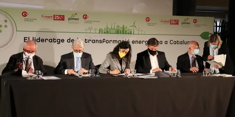 Clam unitari de les Cambres, Pimec i Foment perquè el Govern creï un Comissionat per liderar la transició energètica