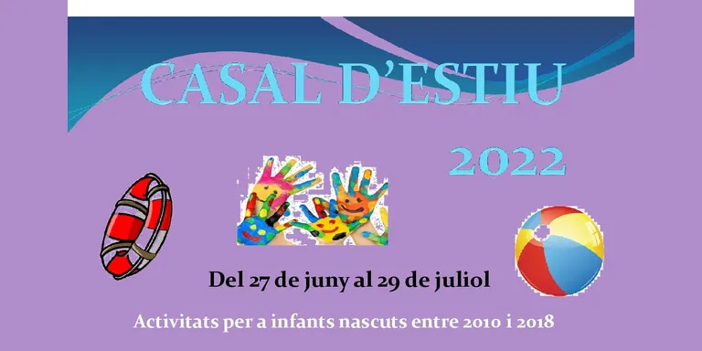 A partir del 9 de maig s’obren les inscripcions per al Casal d’Estiu Municipal