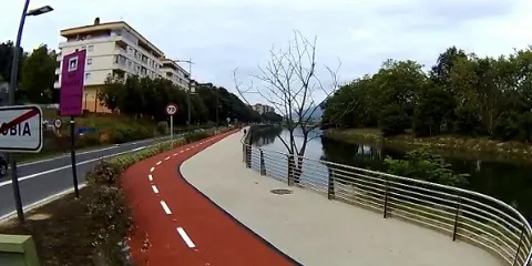 DE SANTIAGO A BEHOBIA, POR EL BORDE DEL RÍO BIDASOA