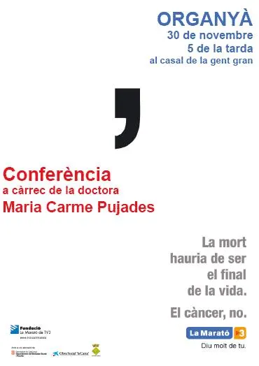 Organyà dóna el tret de sortida als actes de la Marató amb una conferència