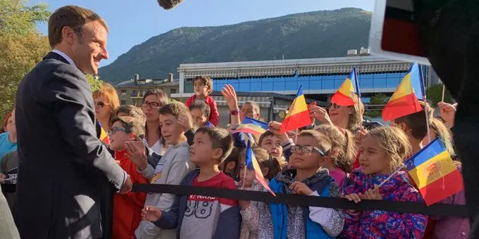 Primera visita oficial del copríncep Emmanuel Macron a Andorra