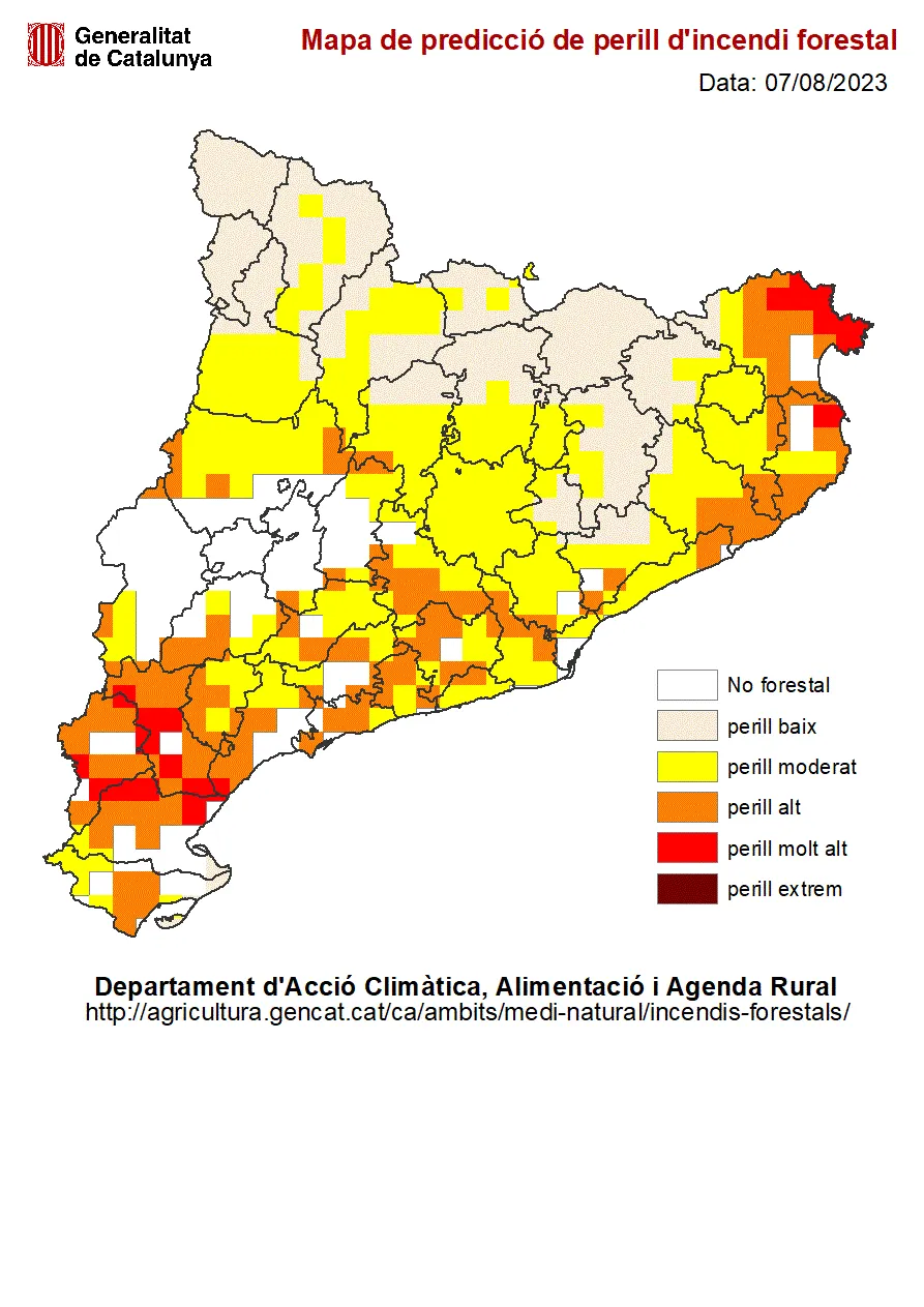 Comencem una setmana amb alt risc d'incendi forestal al Maresme