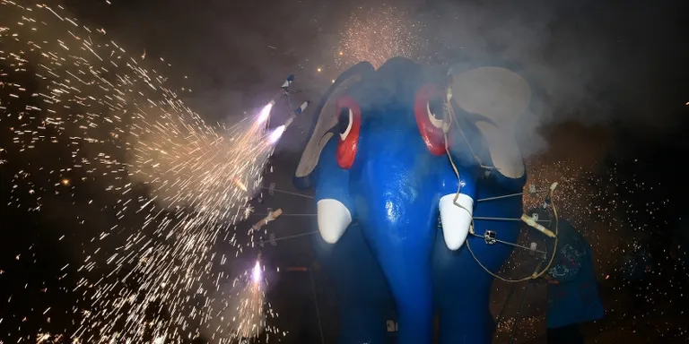 El Bòjum participa per primera vegada al Correfoc de la Festa Major