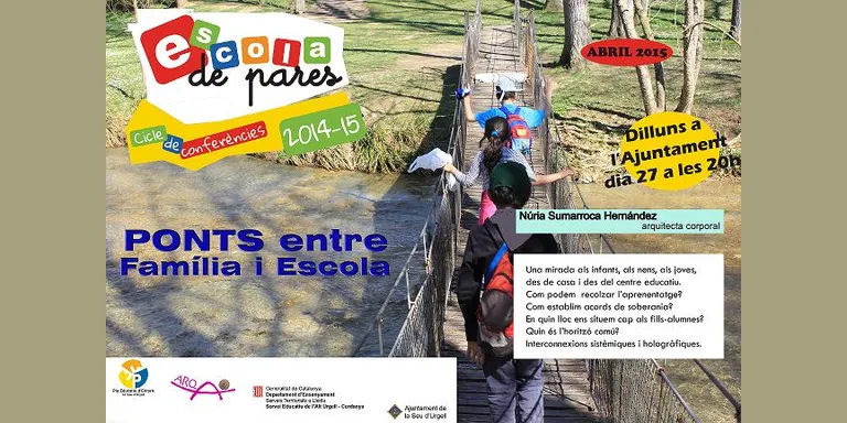 'Ponts entre família i escola', nova xerrada de l'Escola de Pares de la Seu