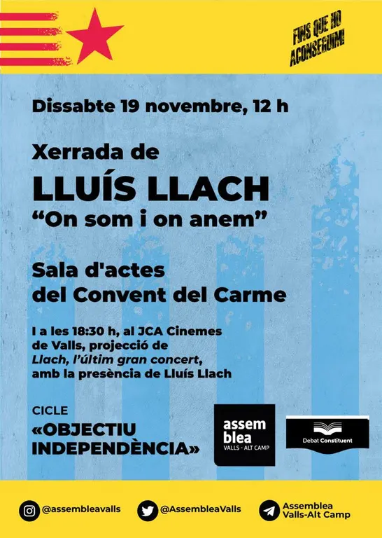Lluís Llach oferirà una xerrada sobre el procés d’independència